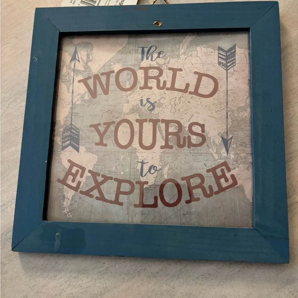 Inspirational Quote Framed Wall Art Set of 2- 9 inches-